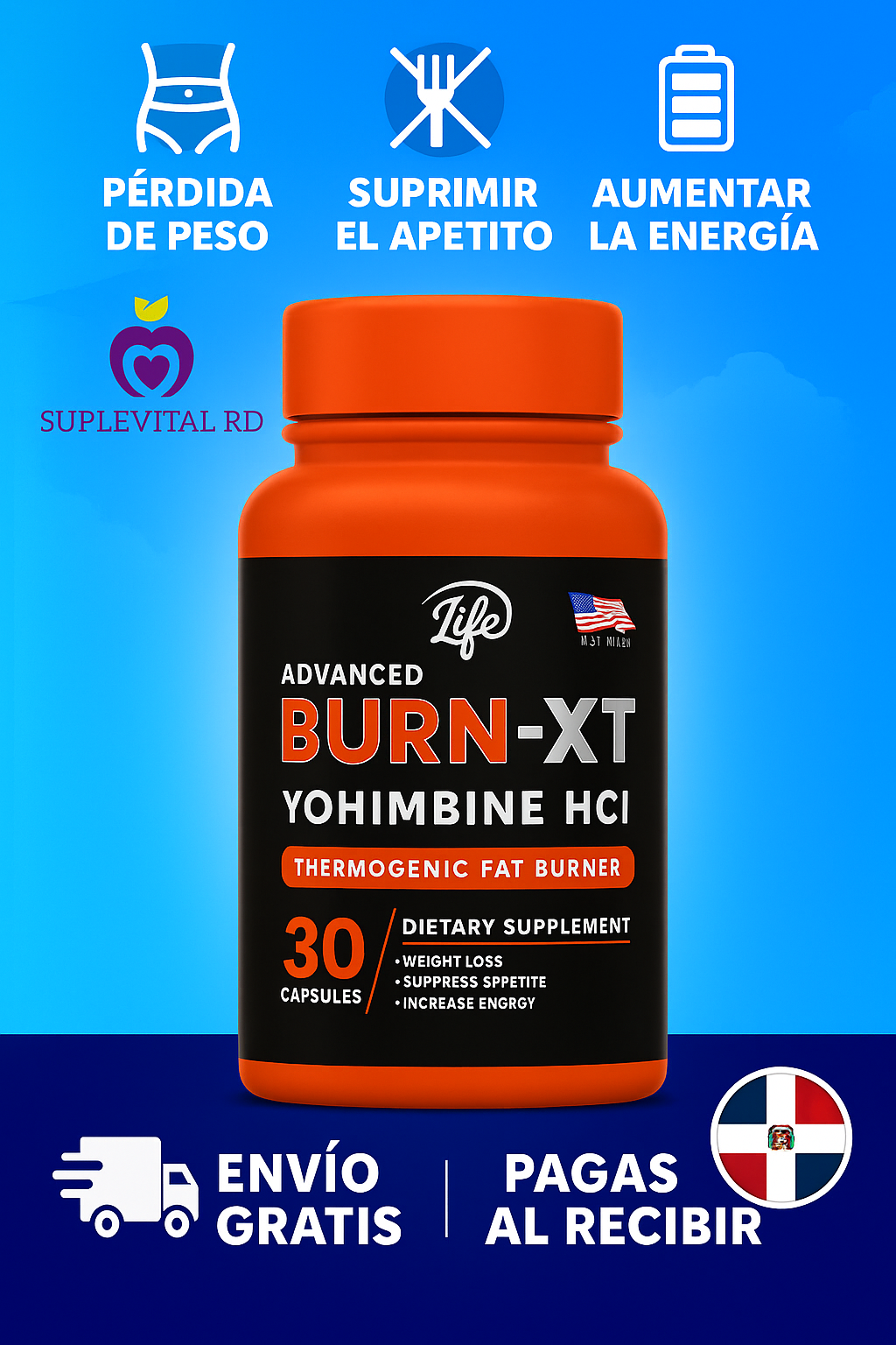 đ„ Burn XT â Metabolismo Activo y Control del Apetito (30 cĂĄpsulas) ÂĄResultados Visibles en Semanas!