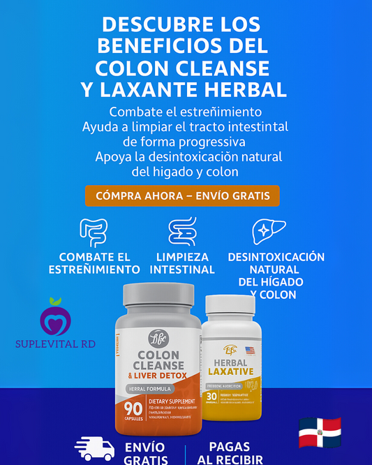 🌿 Desintoxicante Digestivo + Laxante Herbal – La fórmula natural que tu organismo necesita para limpiarse, sentirse ligero & combatir el estreñimiento