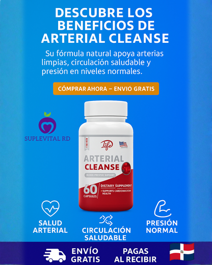💓 Arterial Cleanse (60 Capsulas): apoyo natural para arterias limpias y circulación saludable.