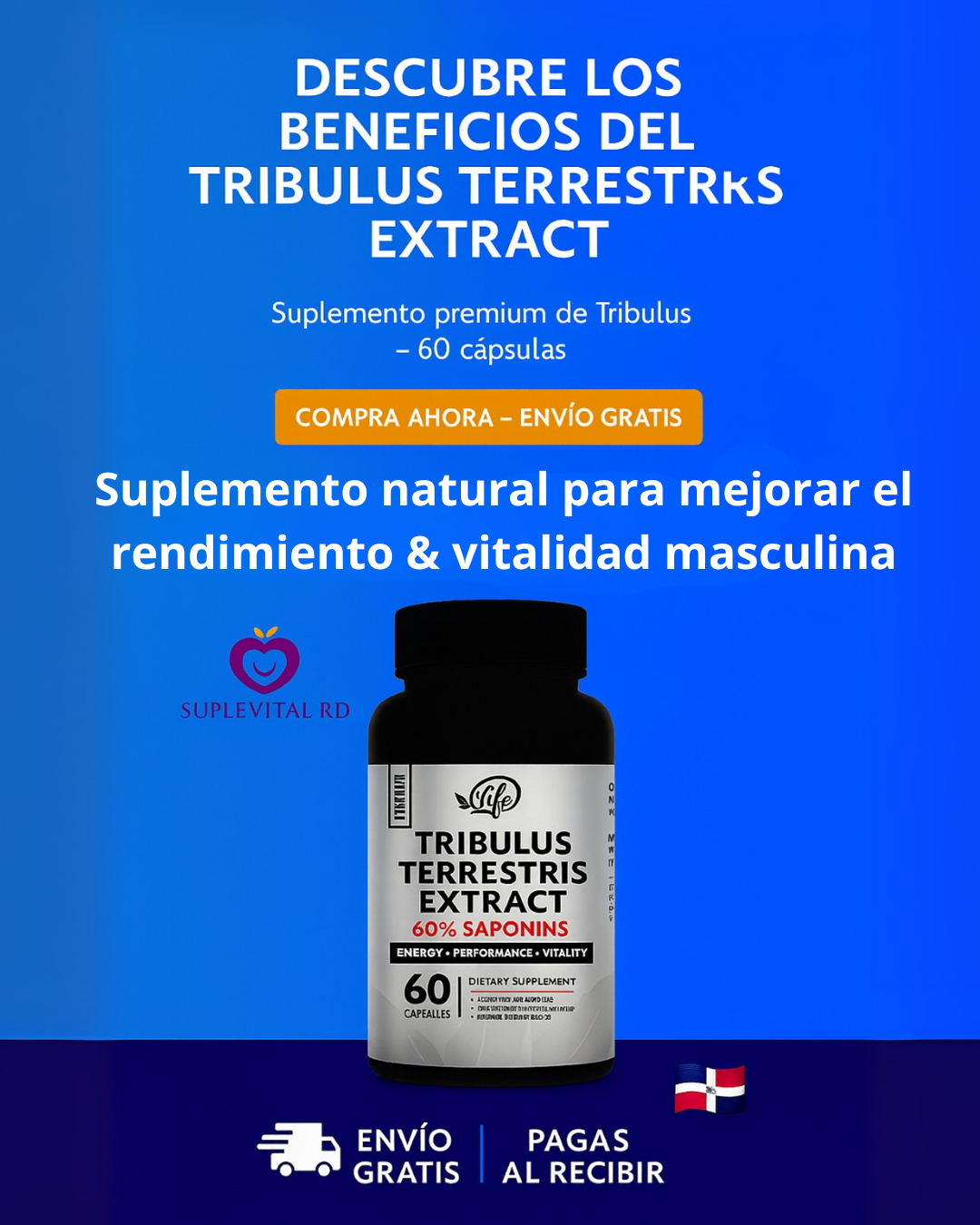 🔥Tribulus Terrestris Extract – El secreto natural para la vitalidad masculina