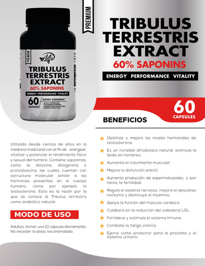 🔥Tribulus Terrestris Extract – El secreto natural para la vitalidad masculina