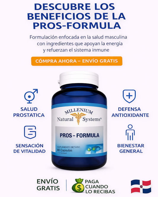 🧔PROS Formula (60 Capsulas) - Vitalidad Masculina 360°: Zinc, Selenio y Vitamina E en una sola fórmula 💪