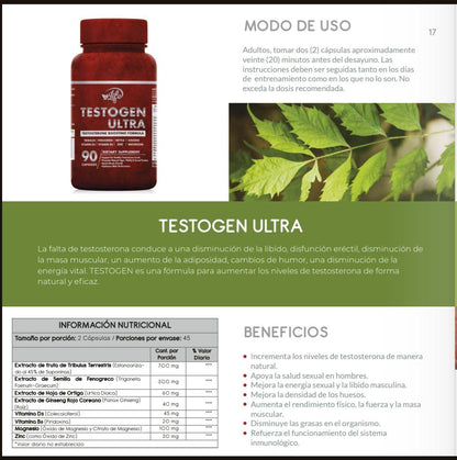 TESTO GEN ULTRA (90 Capsulas) | Recupera tu Energía Masculina 💪🔥